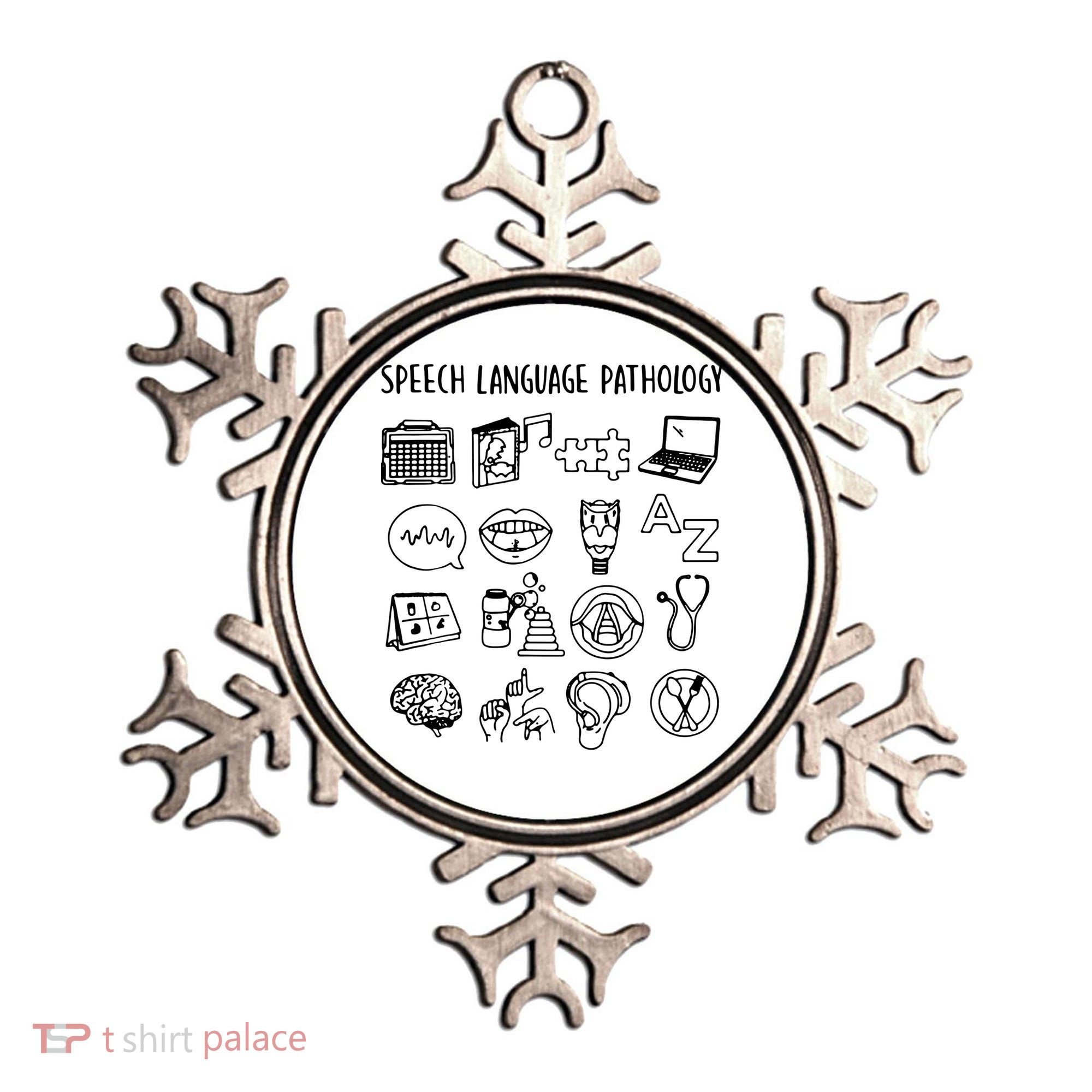 Speech Language Pathology Speech Therapy Awareness Ornament