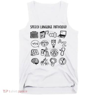 Speech Language Pathology Speech Therapy Awareness Tank Top