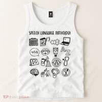Speech Language Pathology Speech Therapy Awareness Tank Top thumb 2