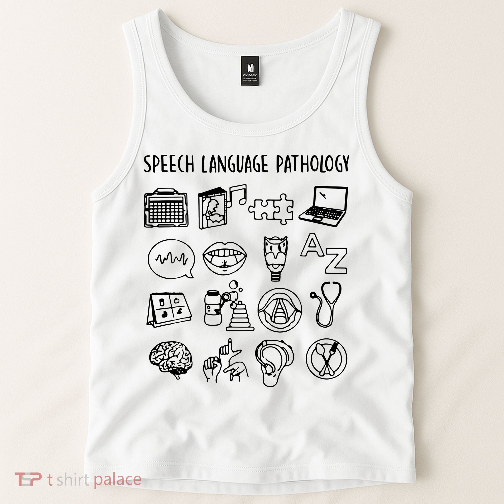 Speech Language Pathology Speech Therapy Awareness Tank Top