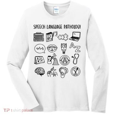 Speech Language Pathology Speech Therapy Awareness Women's Long Sleeve Shirt