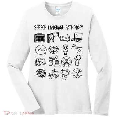 Speech Language Pathology Speech Therapy Awareness Women's Long Sleeve Shirt