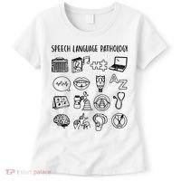 Speech Language Pathology Speech Therapy Awareness Women's T-Shirt thumb 0