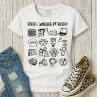 Speech Language Pathology Speech Therapy Awareness Women's T-Shirt thumb 3