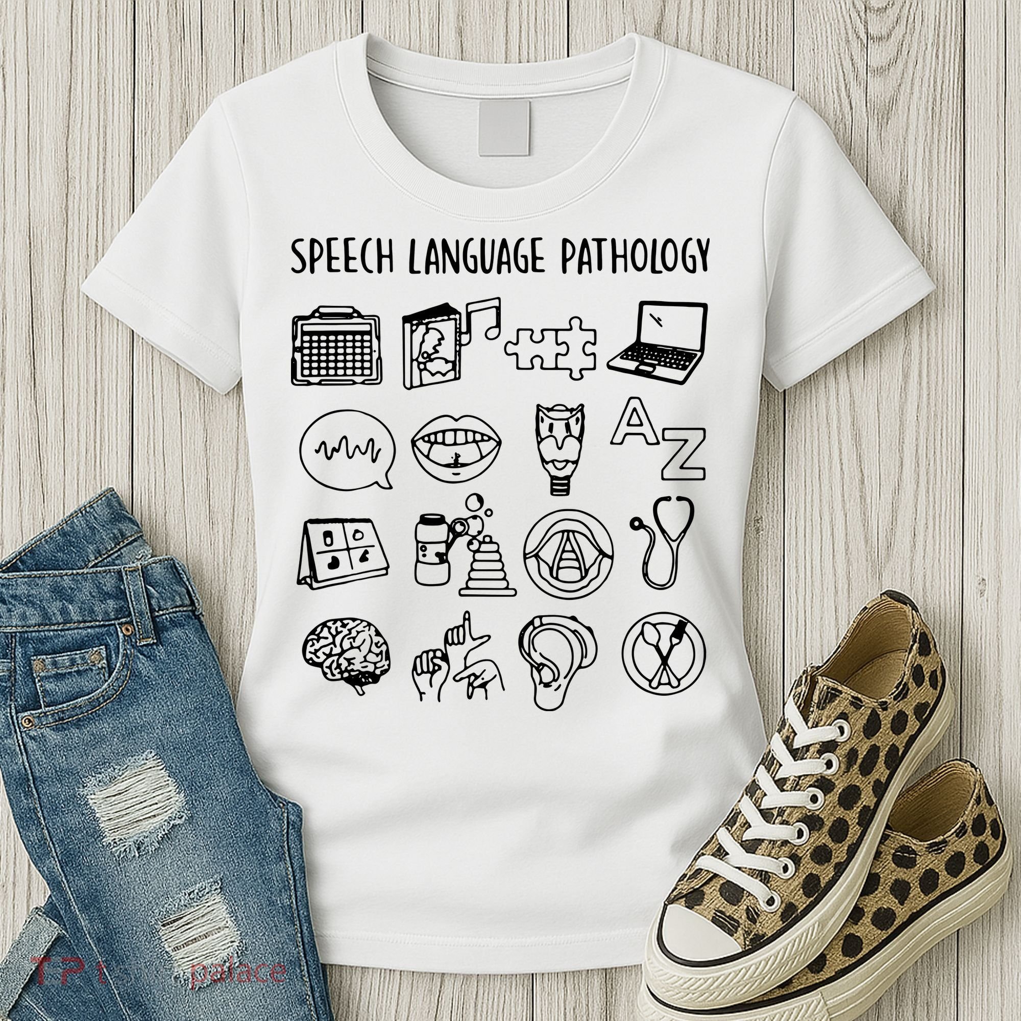 Speech Language Pathology Speech Therapy Awareness Women's T-Shirt