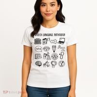 Speech Language Pathology Speech Therapy Awareness Women's T-Shirt thumb 4