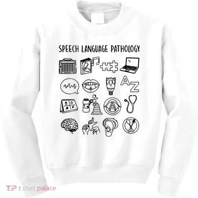Speech Language Pathology Speech Therapy Awareness Kids Sweatshirt