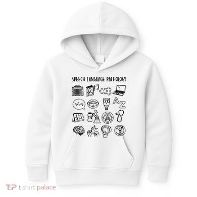 Speech Language Pathology Speech Therapy Awareness Kids Hoodie