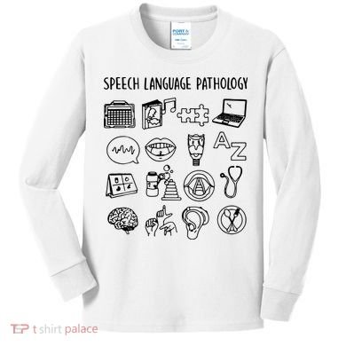Speech Language Pathology Speech Therapy Awareness Kids Long Sleeve Shirt