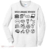 Speech Language Pathology Speech Therapy Awareness Kids Long Sleeve Shirt thumb 0