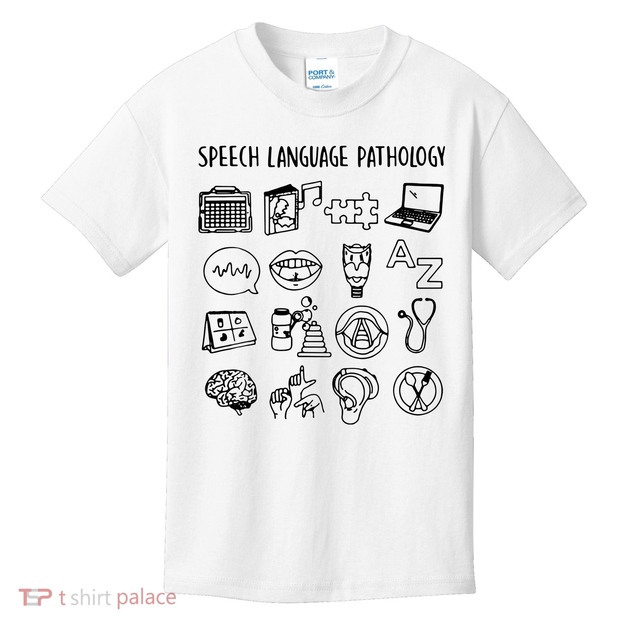 Speech Language Pathology Speech Therapy Awareness Kids T-Shirt
