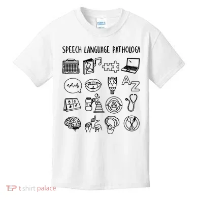Speech Language Pathology Speech Therapy Awareness Kids T-Shirt