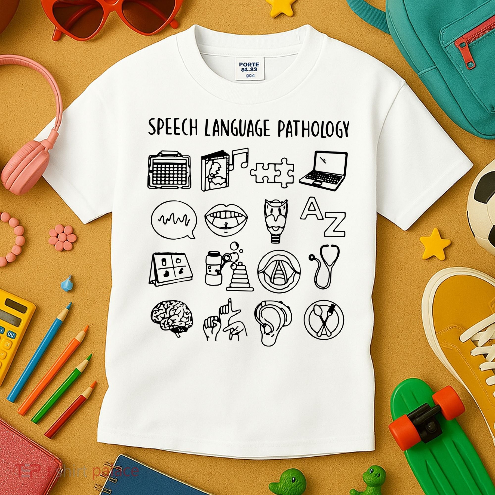 Speech Language Pathology Speech Therapy Awareness Kids T-Shirt
