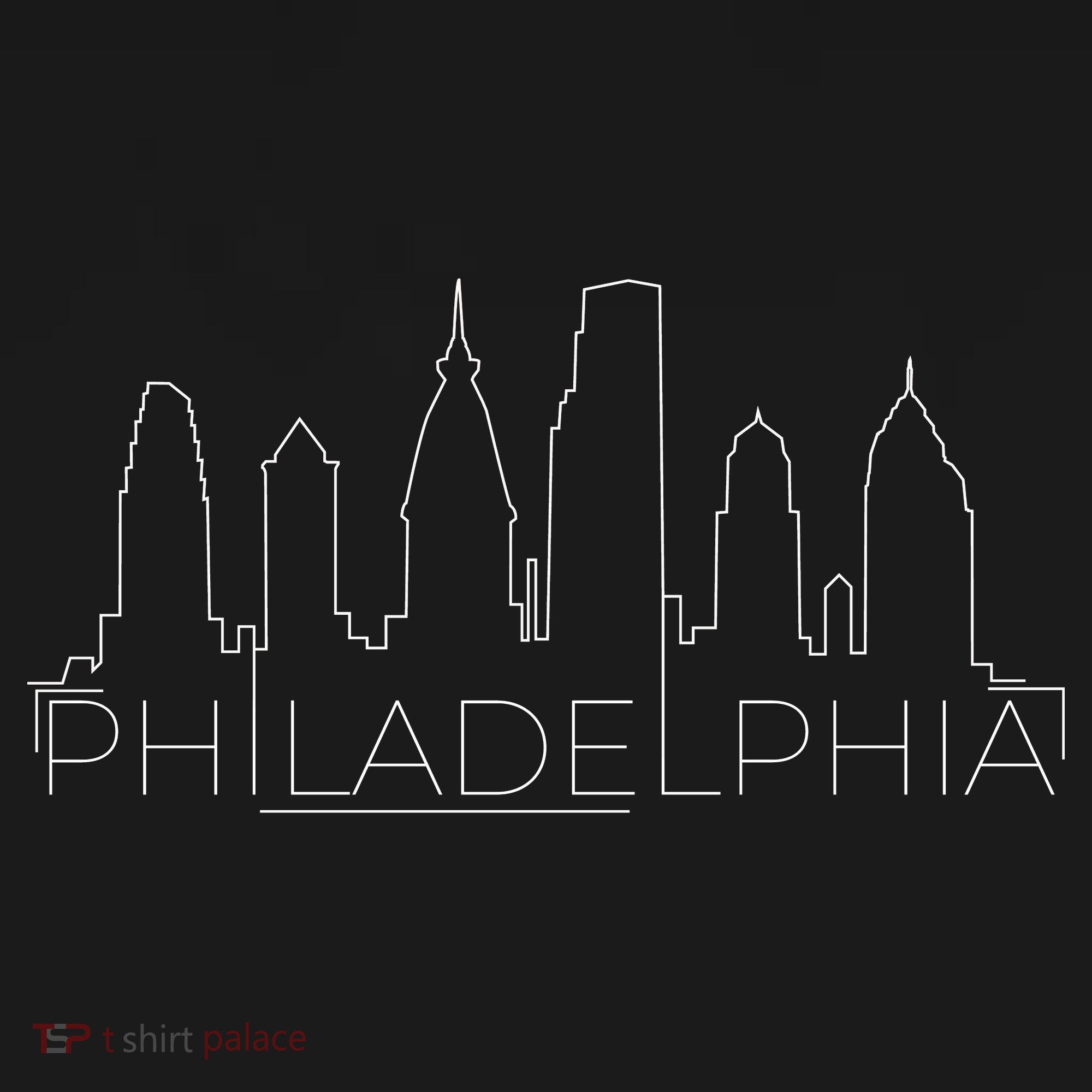 Skyline Line Philadelphia City Ornament