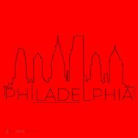 Skyline Line Philadelphia City Santa Hat thumb 1