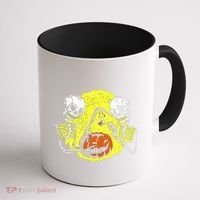 Skeletons Lighting Pumpkin Coffee Mug thumb 1