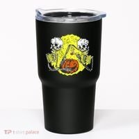 Skeletons Lighting Pumpkin Tumbler thumb 0