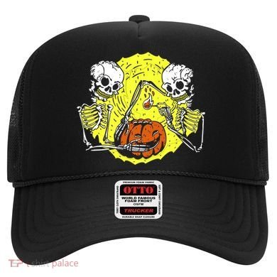 Skeletons Lighting Pumpkin Hat