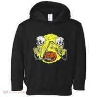 Skeletons Lighting Pumpkin Toddler Hoodie thumb 0