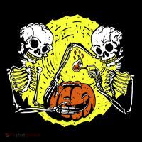Skeletons Lighting Pumpkin Toddler Hoodie thumb 2