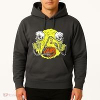 Skeletons Lighting Pumpkin Hoodie thumb 2