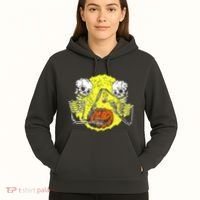 Skeletons Lighting Pumpkin Hoodie thumb 5