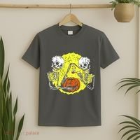 Skeletons Lighting Pumpkin T-Shirt thumb 2