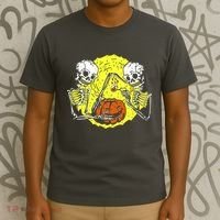 Skeletons Lighting Pumpkin T-Shirt thumb 3