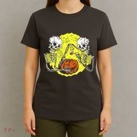 Skeletons Lighting Pumpkin T-Shirt thumb 4