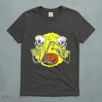 Skeletons Lighting Pumpkin T-Shirt thumb 5