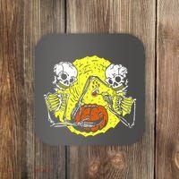 Skeletons Lighting Pumpkin Coaster thumb 0