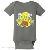 Skeletons Lighting Pumpkin Baby Bodysuit thumb 0