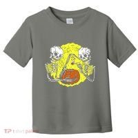 Skeletons Lighting Pumpkin Toddler T-Shirt thumb 0