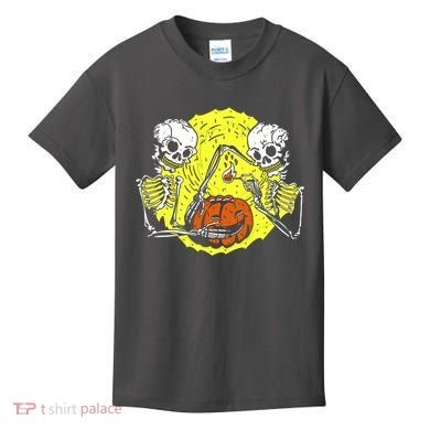 Skeletons Lighting Pumpkin Kids T-Shirt