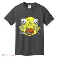 Skeletons Lighting Pumpkin Kids T-Shirt thumb 0