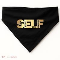 Self Love Respect Worth Confidence Motivational USA-Made Doggie Bandana thumb 0