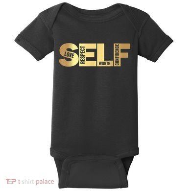 Self Love Respect Worth Confidence Motivational Baby Bodysuit