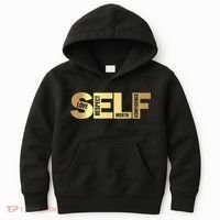 Self Love Respect Worth Confidence Motivational Kids Hoodie thumb 0
