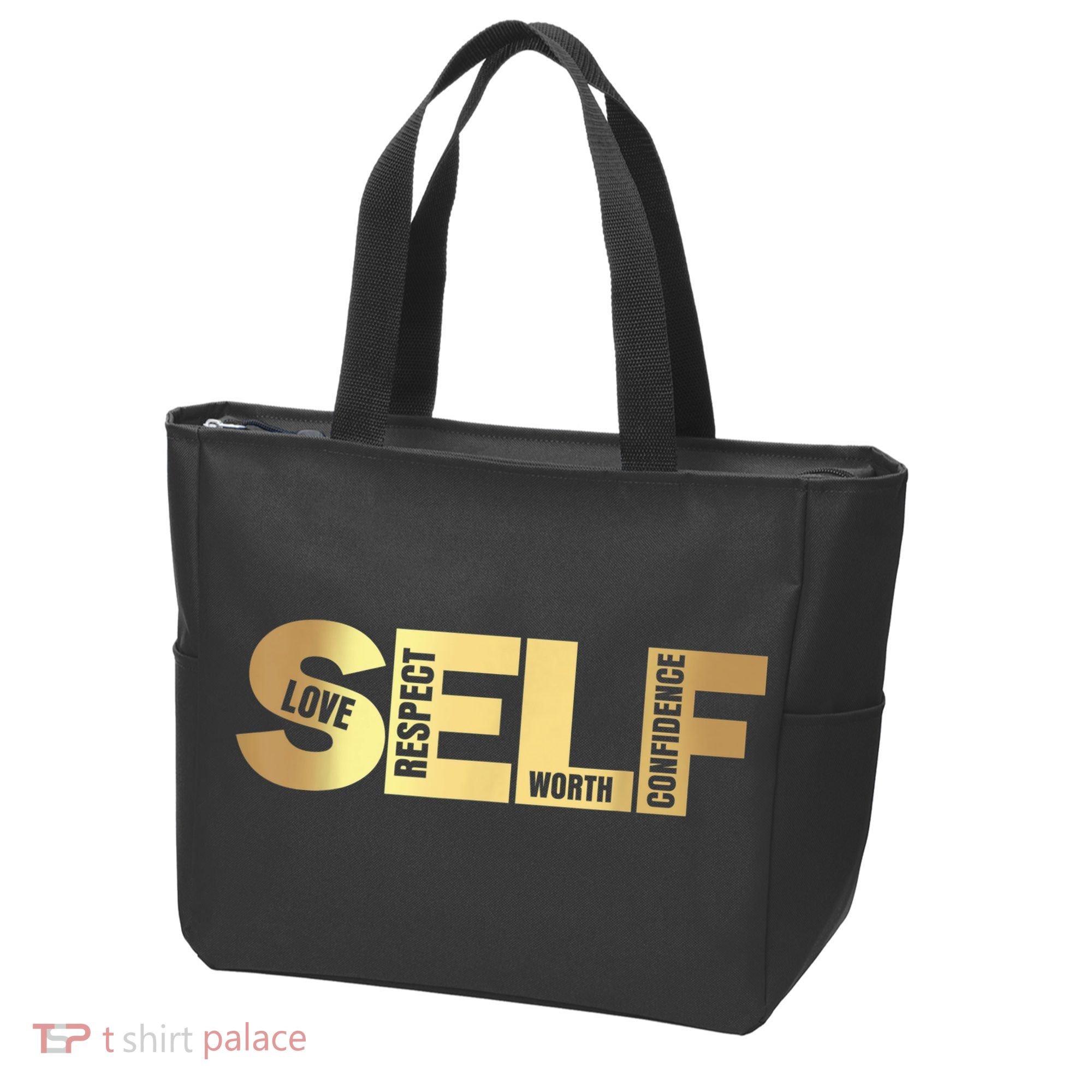 Self Love Respect Worth Confidence Motivational Tote Bag