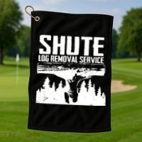 Shute Log Removal Service Golf Towel thumb 1