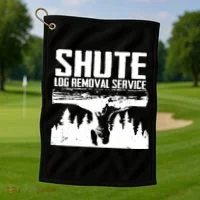 Shute Log Removal Service Golf Towel thumb 1