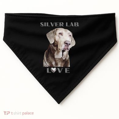 Silver Labrador Retriever Dog USA-Made Doggie Bandana