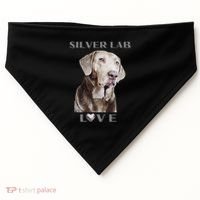 Silver Labrador Retriever Dog USA-Made Doggie Bandana thumb 0