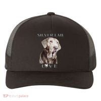 Silver Labrador Retriever Dog Yupoong Adult 5-Panel Trucker Hat thumb 0