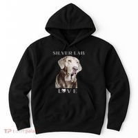 Silver Labrador Retriever Dog Hoodie thumb 0