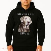 Silver Labrador Retriever Dog Hoodie thumb 2