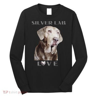 Silver Labrador Retriever Dog Long Sleeve Shirt