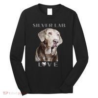 Silver Labrador Retriever Dog Long Sleeve Shirt thumb 0
