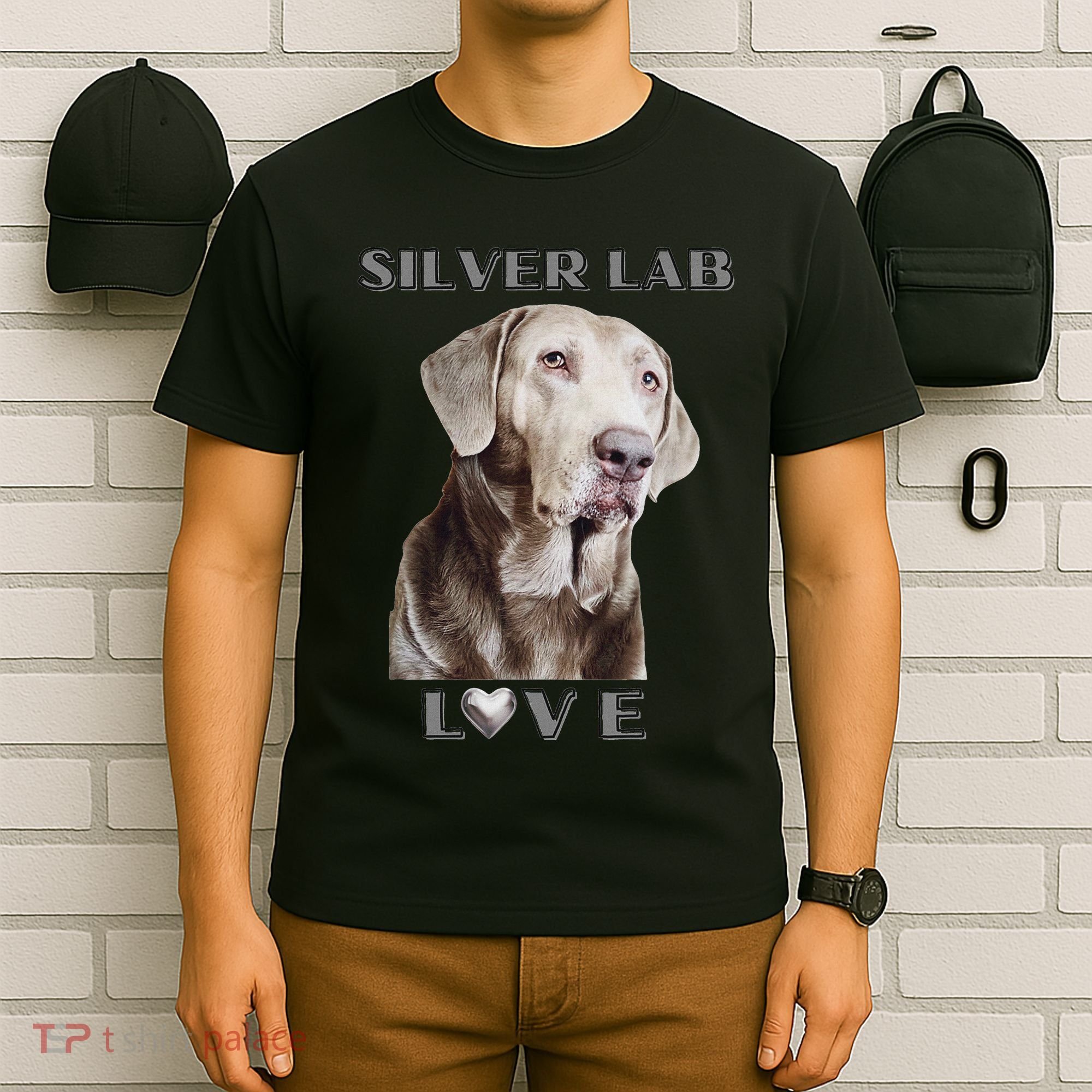 Silver Labrador Retriever Dog T-Shirt