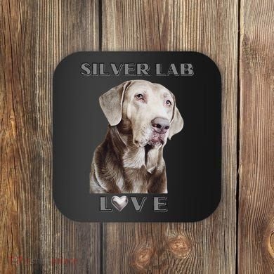 Silver Labrador Retriever Dog Coaster